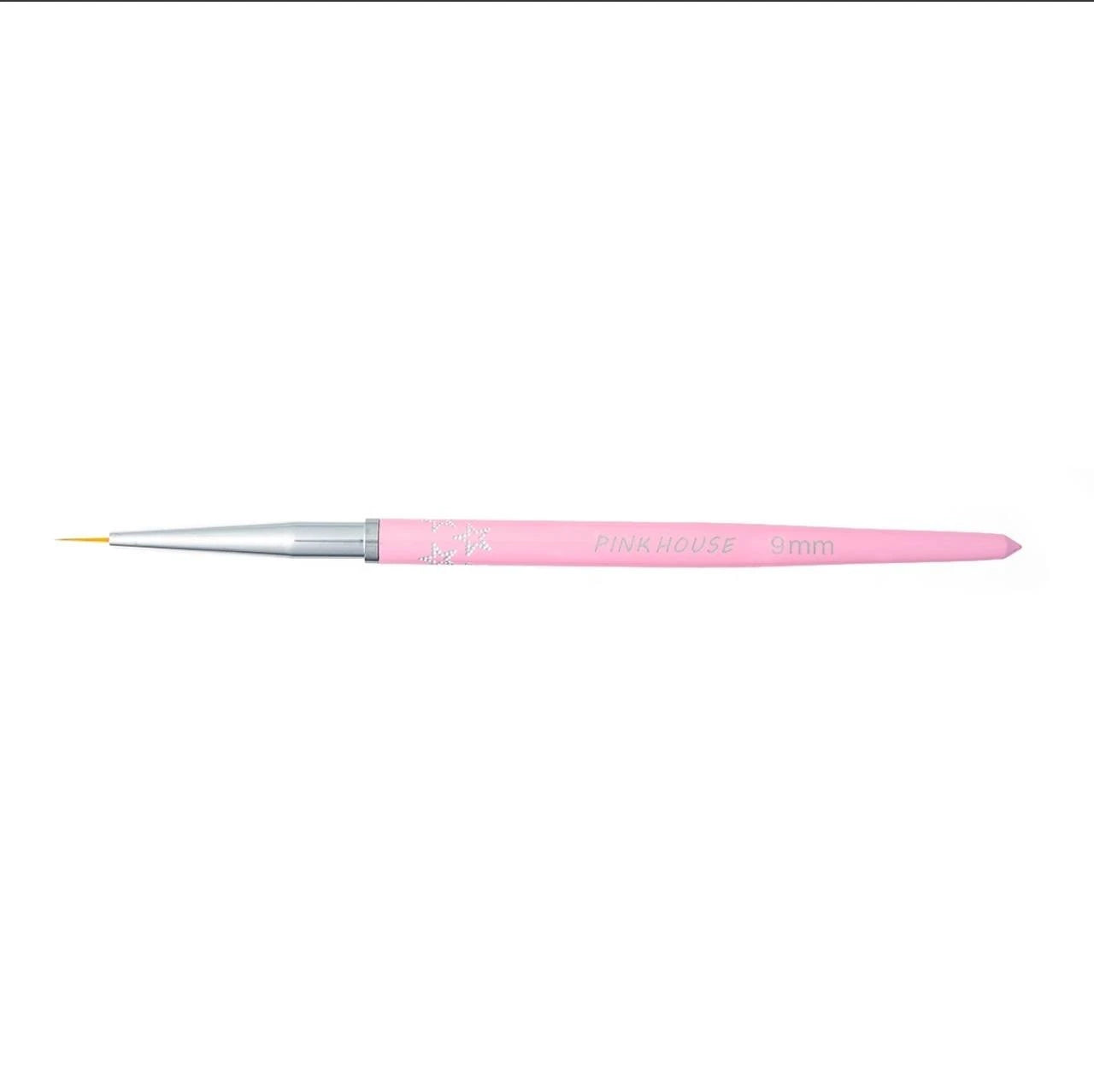 Pink House Nail Art Firça 9mm metal yildizli