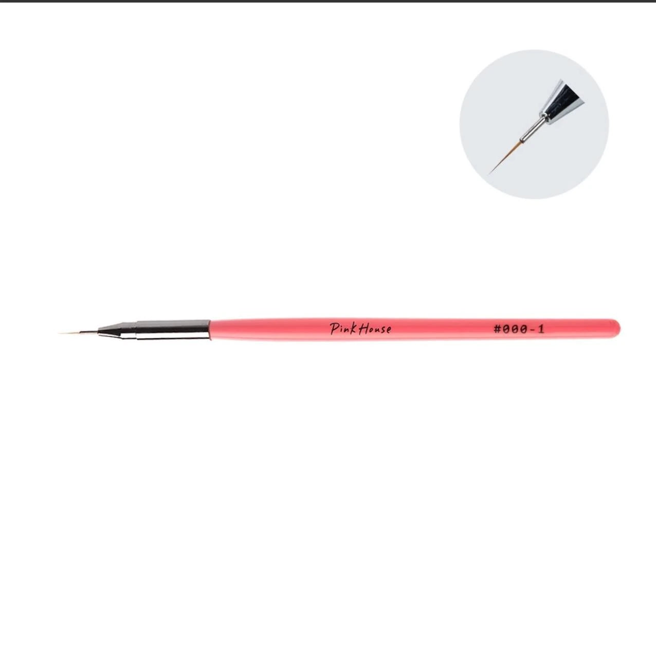 Pink House Nail Art Destekli Firça 7mm