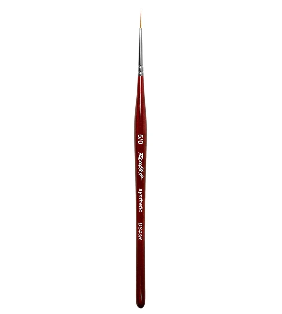 Roubloff DS43R-5/0 Sentetik (Kolinsky Samur İmitasyon)-Detay çizim ve Nailart Striper Fırça