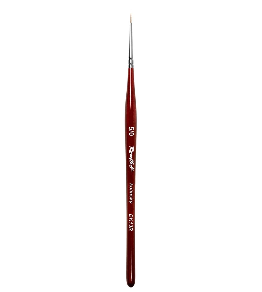 Roubloff DK13R-5/0-Kolinsky Samur Doğal Kıl-Detay çizim ve Nailart Fırça