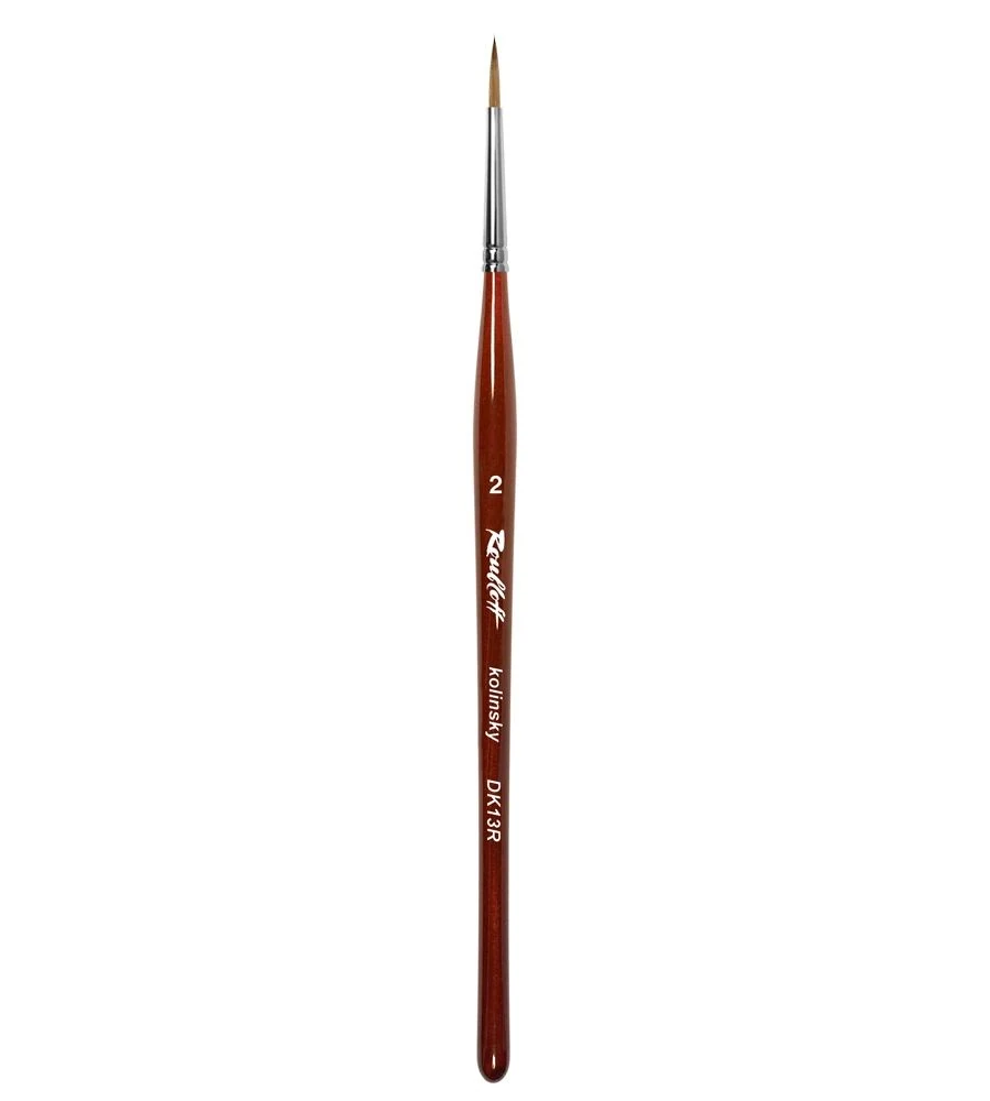Roubloff DK13R-2-Kolinsky Samur Doğal Kıl-Detay çizim ve Nailart Fırça