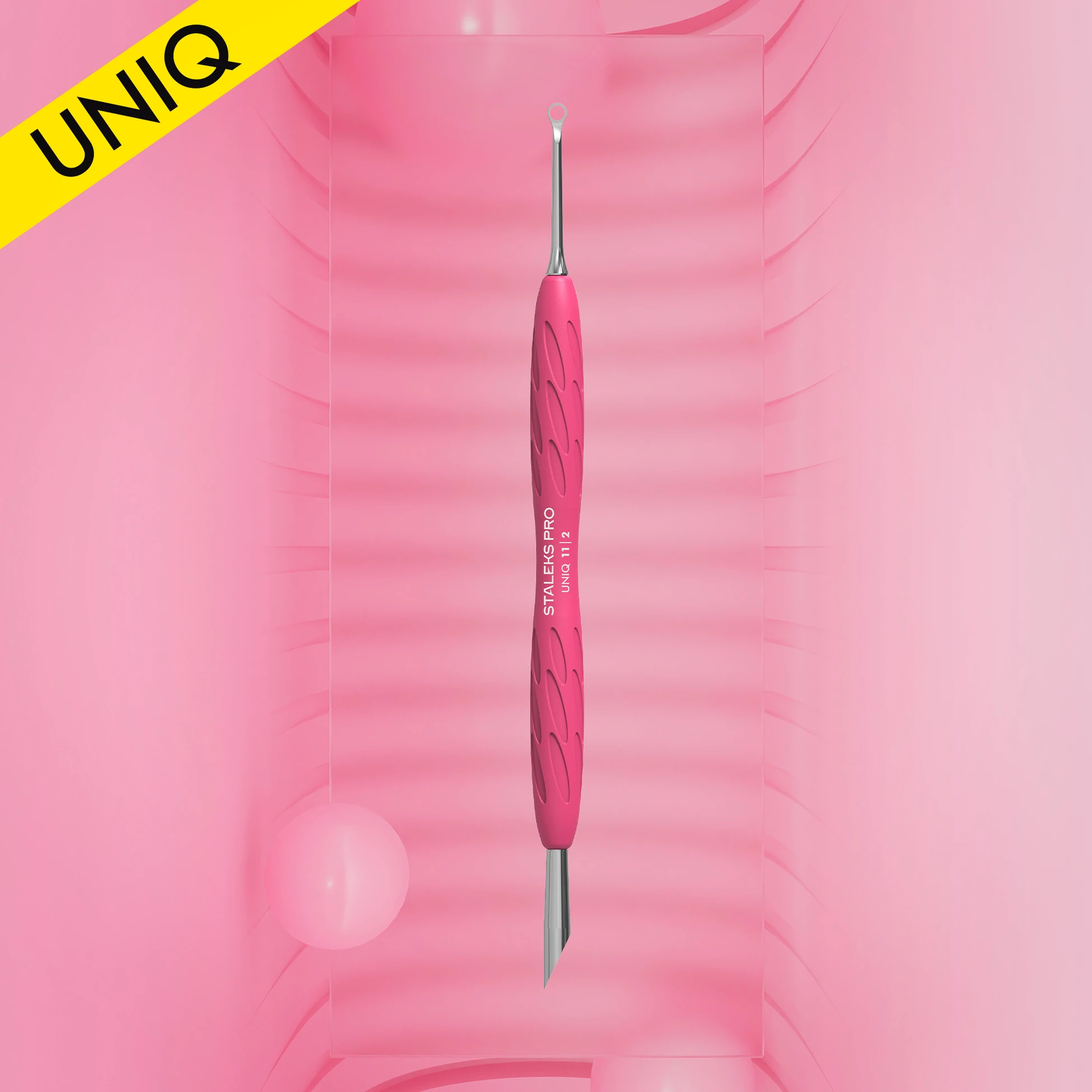 "Gummy" UNIQ 11 TYPE 2 Silikon Saplı Tırnak Eti İtici (Yamuk İtici + Halka)