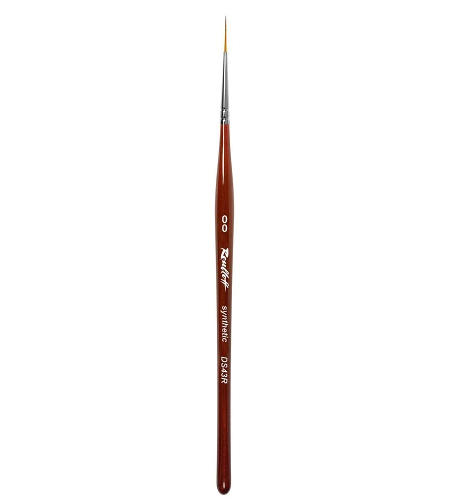 Roubloff DS43R-00 Sentetik (Kolinsky Samur İmitasyon)-Detay çizim ve Nailart Striper Fırça