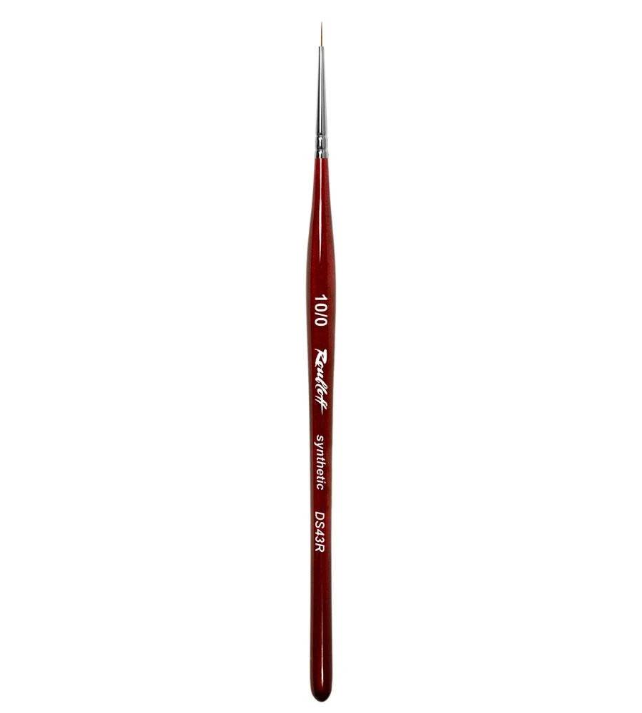 Roubloff DS43R-10/0 Sentetik (Kolinsky Samur İmitasyon)-Detay çizim ve Nailart Striper Fırça