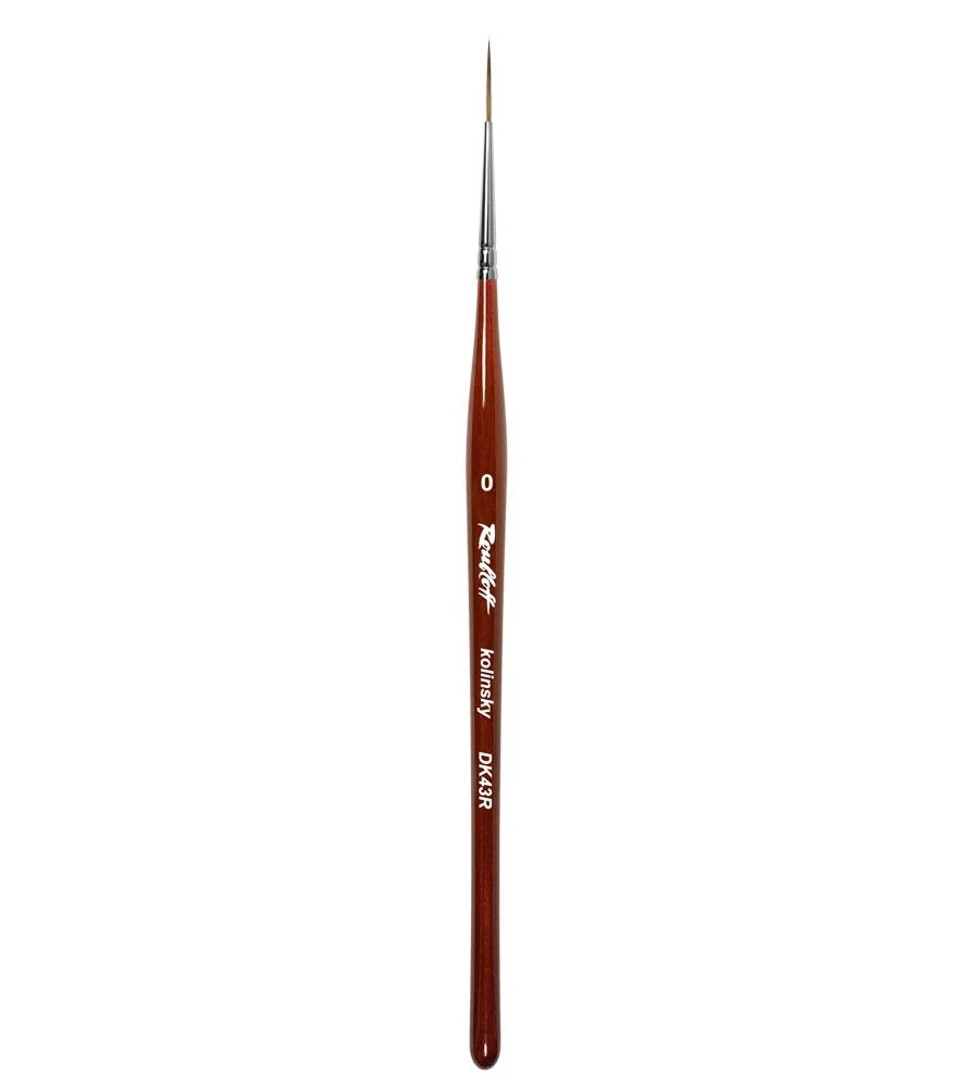 Roubloff DK43R-0-Kolinsky Samur Doğal Kıl-Detay çizim ve Nailart Striper Fırça