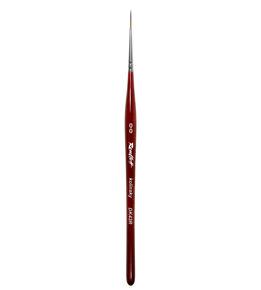 Roubloff DK43R-00-Kolinsky Samur Doğal Kıl-Detay çizim ve Nailart Striper Fırça