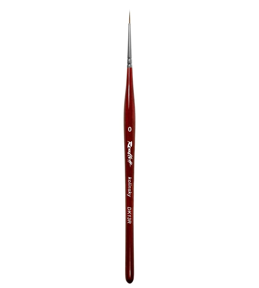 Roubloff DK13R-0-Kolinsky Samur Doğal Kıl-Detay çizim ve Nailart Fırça